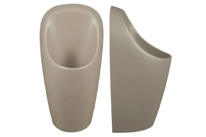 Vedetön Urimat Ceramic Compact -pisuaari, keraaminen, mattabeige